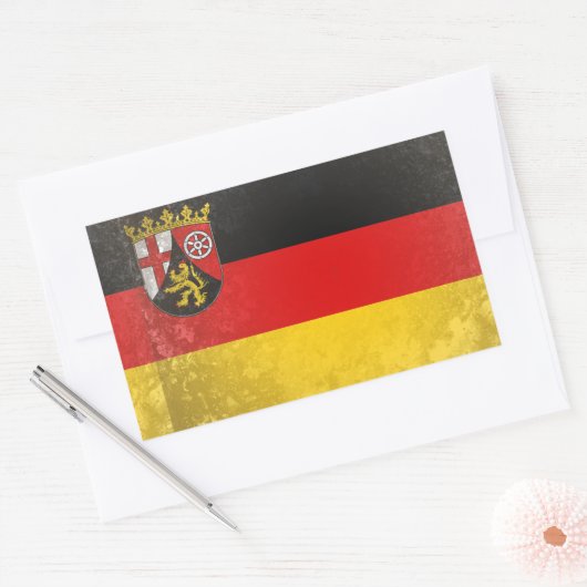 Rheinland-Pfalz Rechteckiger Aufkleber (Umschlag)