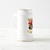 Rheinland-Pfalz (Rheinland-Pfalz) COA Bierglas (Vorderseite Links)