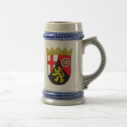 Rheinland-Pfalz Wappen Bierglas