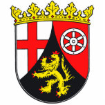 Rheinland-Pfalz Wappen Freistehende Fotoskulptur<br><div class="desc">Das Wappen des deutschen Bundesland Rheinland-Pfalz auf vielen tollen Produkten.</div>