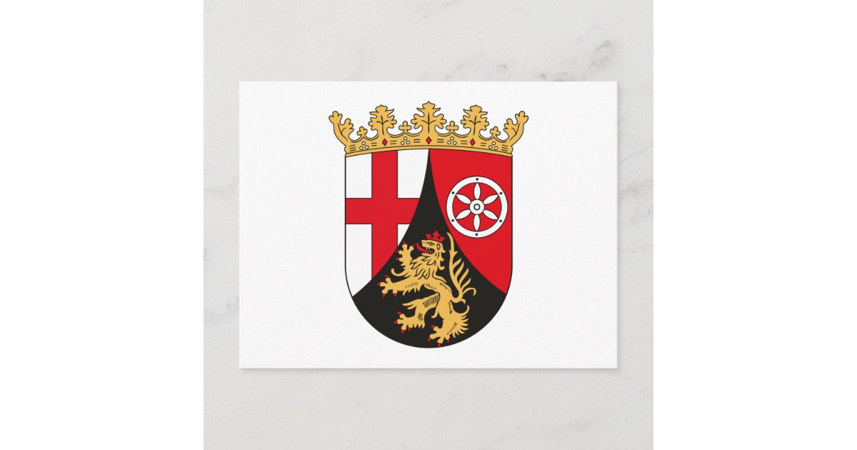 RheinlandPfalzWappen Postkarte Zazzle.de