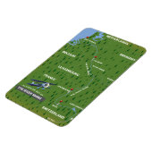 Rheinrückwärts-Reiseplan. Magnet (Linke Seite)