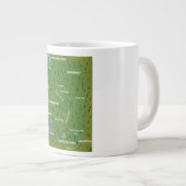 Rheinrückwärts-Reiseplan. Riesenkaffee-Tasse Jumbo-Tasse (Vorderseite Rechts)