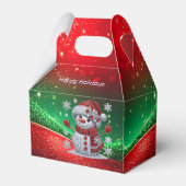 Rheinstein-Schneemann-Feierbox Geschenkschachtel (Rückseite)