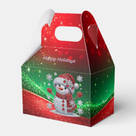 Rheinstein-Schneemann-Feierbox Geschenkschachtel