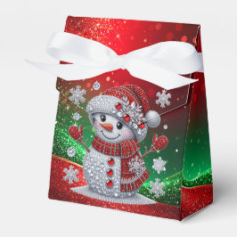 Rheinstein-Schneemann-Feiertags-Geschenkbox Geschenkschachtel