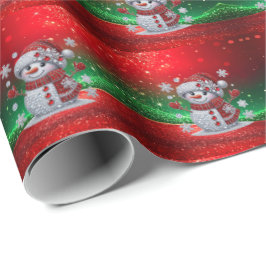 Rheinstein-Schneemann-Feiertags-Geschenkpapier Geschenkpapier