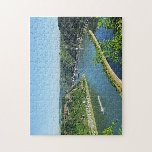 Rheintal an der Loreley Puzzle (Vertikal)