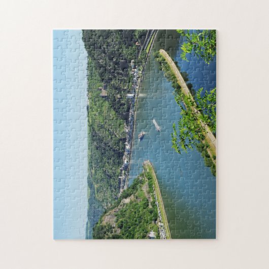 Rheintal an der Loreley Puzzle (Vertikal)