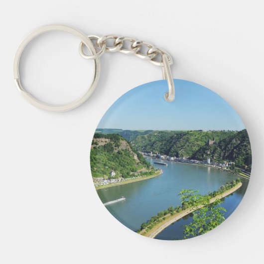 Rheintal an der Loreley Schlüsselanhänger (Vorderseite)
