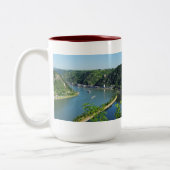Rheintal an der Loreley Zweifarbige Tasse (Links)