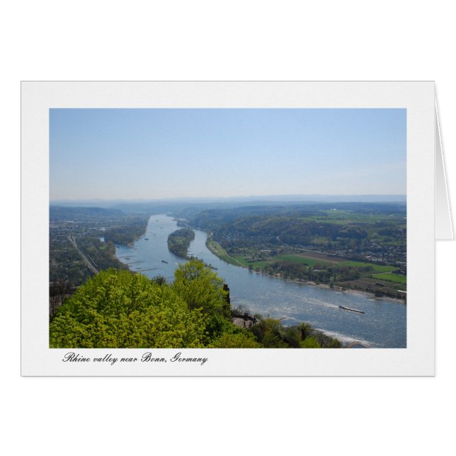 Rheintal bei Bonn, Deutschland (Vorderseite (Horizontal))