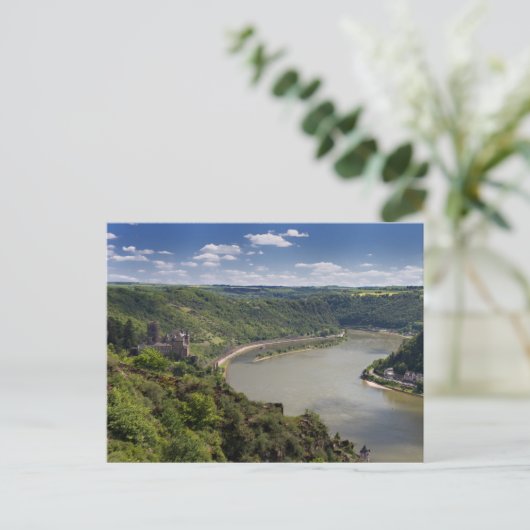 Rheintal - Burg Katz Postkarte (Stehend Vorderseite)