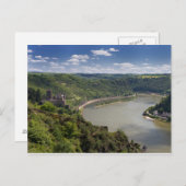 Rheintal - Burg Katz Postkarte (Vorne/Hinten)