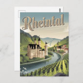 Rheintal Deutschland Postkarte (Vorne/Hinten)