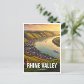 Rheintal Deutschland Reisen Postkarte (Stehend Vorderseite)