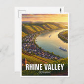 Rheintal Deutschland Reisen Postkarte (Vorne/Hinten)