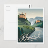 Rheintal Deutschland Vintag Postkarte (Vorne/Hinten)
