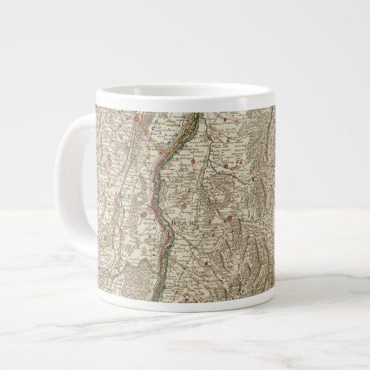 Rheintal, Frankreich Jumbo-Tasse (Vorderseite Links)