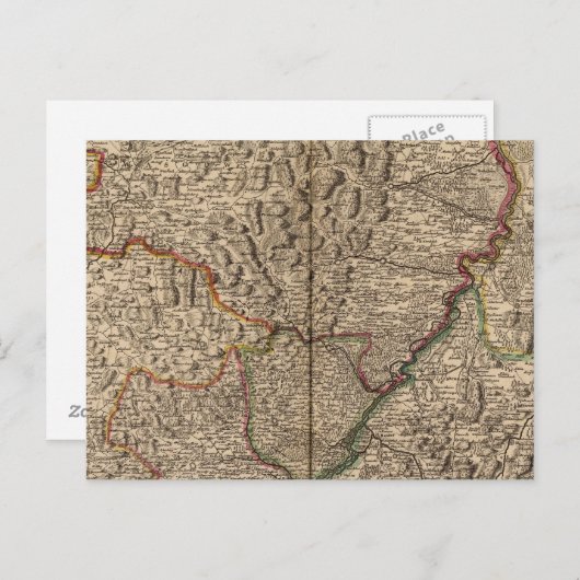 Rheintal in Deutschland und Frankreich Postkarte (Vorne/Hinten)