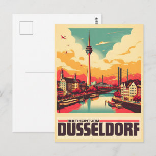 Rheinturm Düsseldorf deutscher Geschenkturm Postkarte