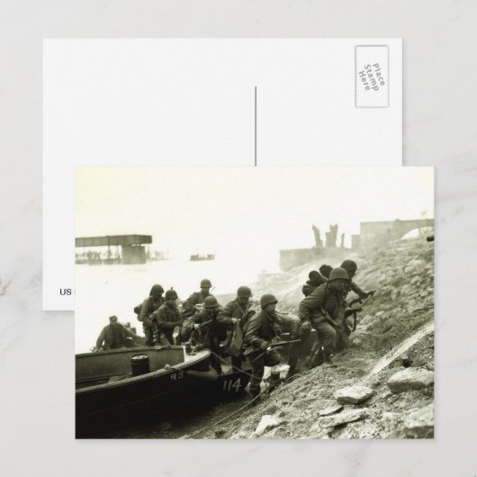 Rheinüberquerung Postkarte (Vorne/Hinten)