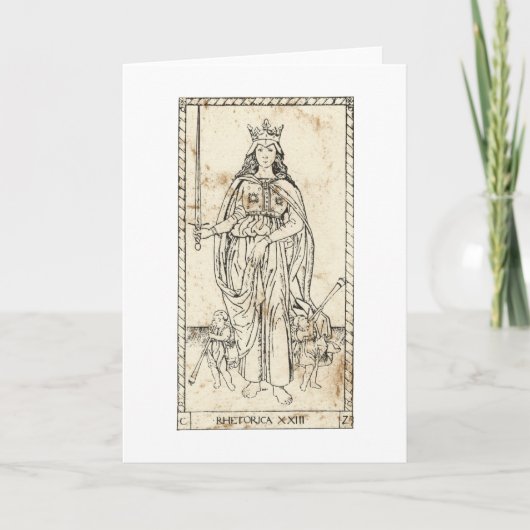 Rhetorica Rhetorik Karte (Vorderseite)