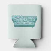 Rhetorische Fragen Funny Grammar Dosenkühler (Rückseite)