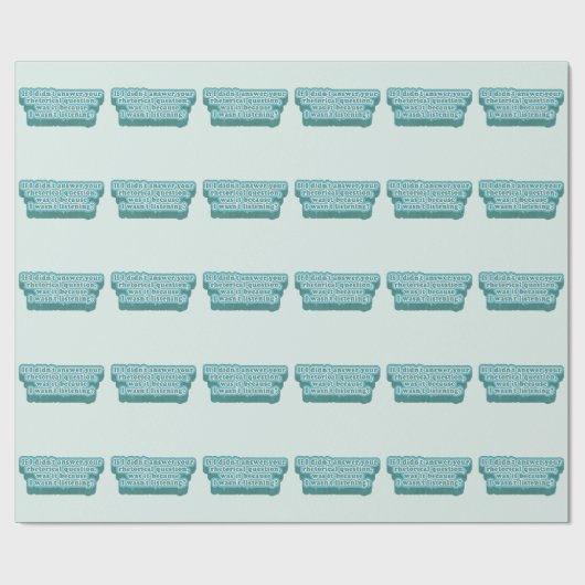 Rhetorische Fragen Funny Grammar Geschenkpapier (Flach)