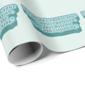 Rhetorische Fragen Funny Grammar Geschenkpapier (Rolleneckpunkt)