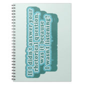 Rhetorische Fragen Funny Grammar Notizblock (Vorderseite)