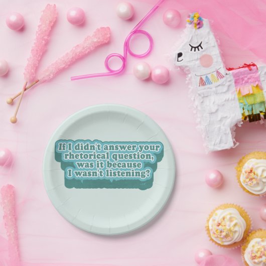 Rhetorische Fragen Funny Grammar Pappteller (Party)