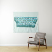 Rhetorische Fragen Funny Grammar Wandteppich (Beispiel (Horizontal))