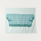 Rhetorische Fragen Funny Grammar Wandteppich (Vorderseite (Horizontal))