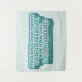 Rhetorische Fragen Funny Grammar Wandteppich (Vorderseite)