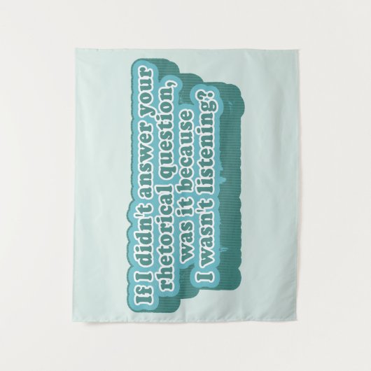 Rhetorische Fragen Funny Grammar Wandteppich (Vorderseite)