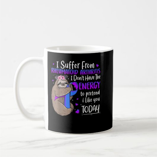 Rheumatoid Arthritis Awareness Costume Sloth Gift Kaffeetasse (Links)