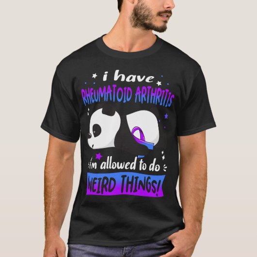 Rheumatoid Arthritis Awareness Ohrts T-Shirt (Vorderseite)