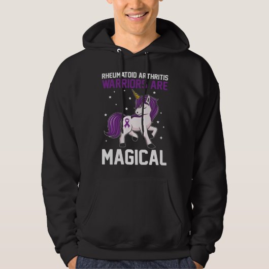 Rheumatoid Arthritis Warriors Are Magical Awarenes Hoodie (Vorderseite)
