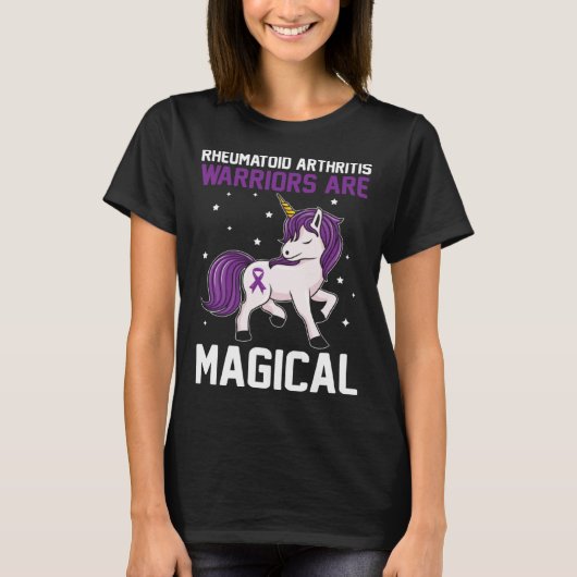 Rheumatoid Arthritis Warriors Are Magical Awarenes T-Shirt (Vorderseite)