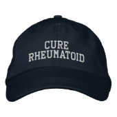 "Rheumatoid heilen" - bestickter Hut (Vorderseite)