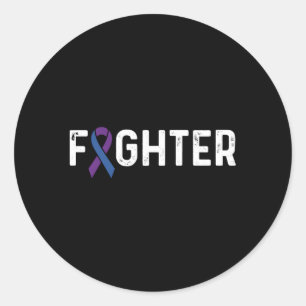 Rheumatoid Hritis Awareness Ribbon Ra Fighter Runder Aufkleber