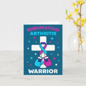 Rheumatoid Warrior Arthritis Awareness Humor Karte (Gelbe Blume)