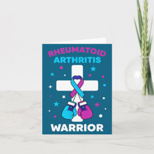 Rheumatoid Warrior Arthritis-Bewusstseins-Humor Karte