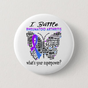 Rheumatoide Arthritis Aufklärung Monat Band Gesch Button