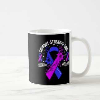 Rheumatoide Arthritis Aufklärungs-Blume Blau Lila Kaffeetasse