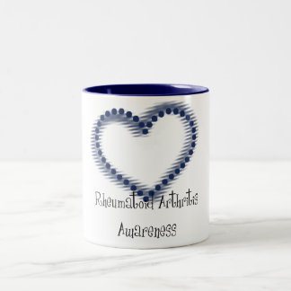 Rheumatoide Arthritis Bewusstsein des Blauen Punkt Zweifarbige Tasse