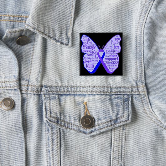 Rheumatoide Arthritis Butterfly Ribbon Button (Beispiel)