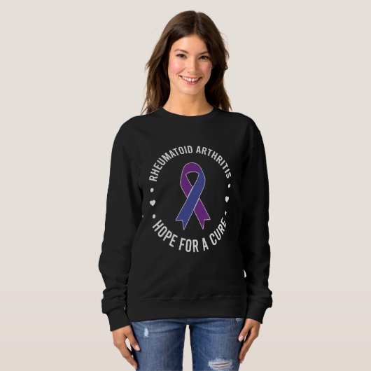 Rheumatoide Arthritis Hoffnung auf Heilung Sweatshirt (Vorne ganz)