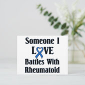 rheumatoide Arthritis Postkarte (Stehend Vorderseite)